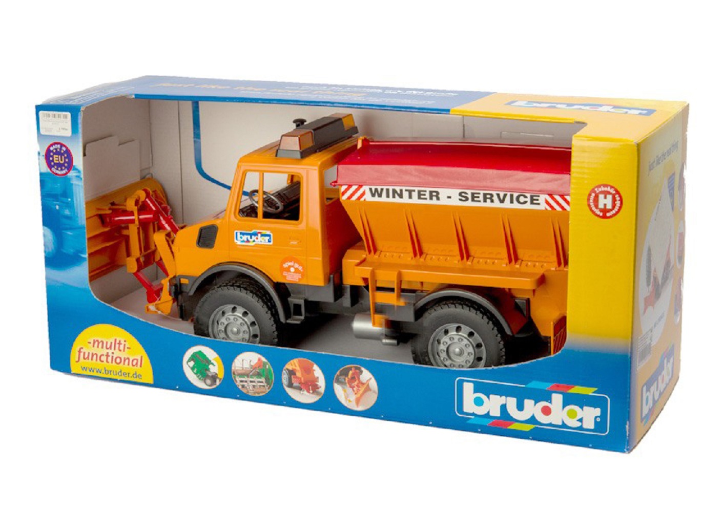 Грузовик Bruder Mercedes Снегоуборочная машина 1:16 02572 - фото 1