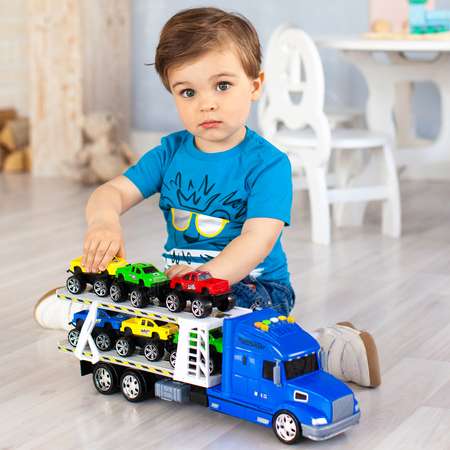 Автовоз Givito тягач синий