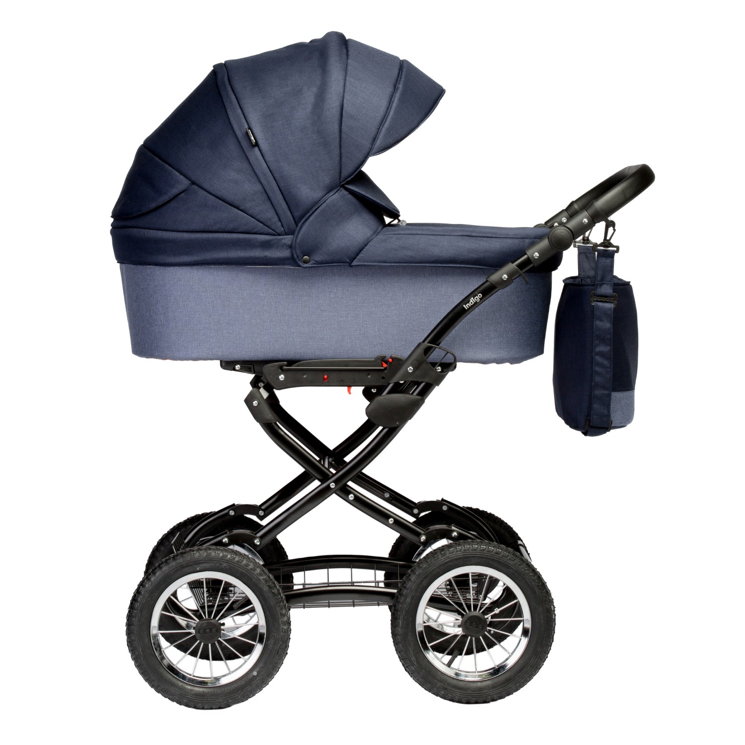 Коляска 2в1 Indigo BARBARA Classic 01 синий - фото 2
