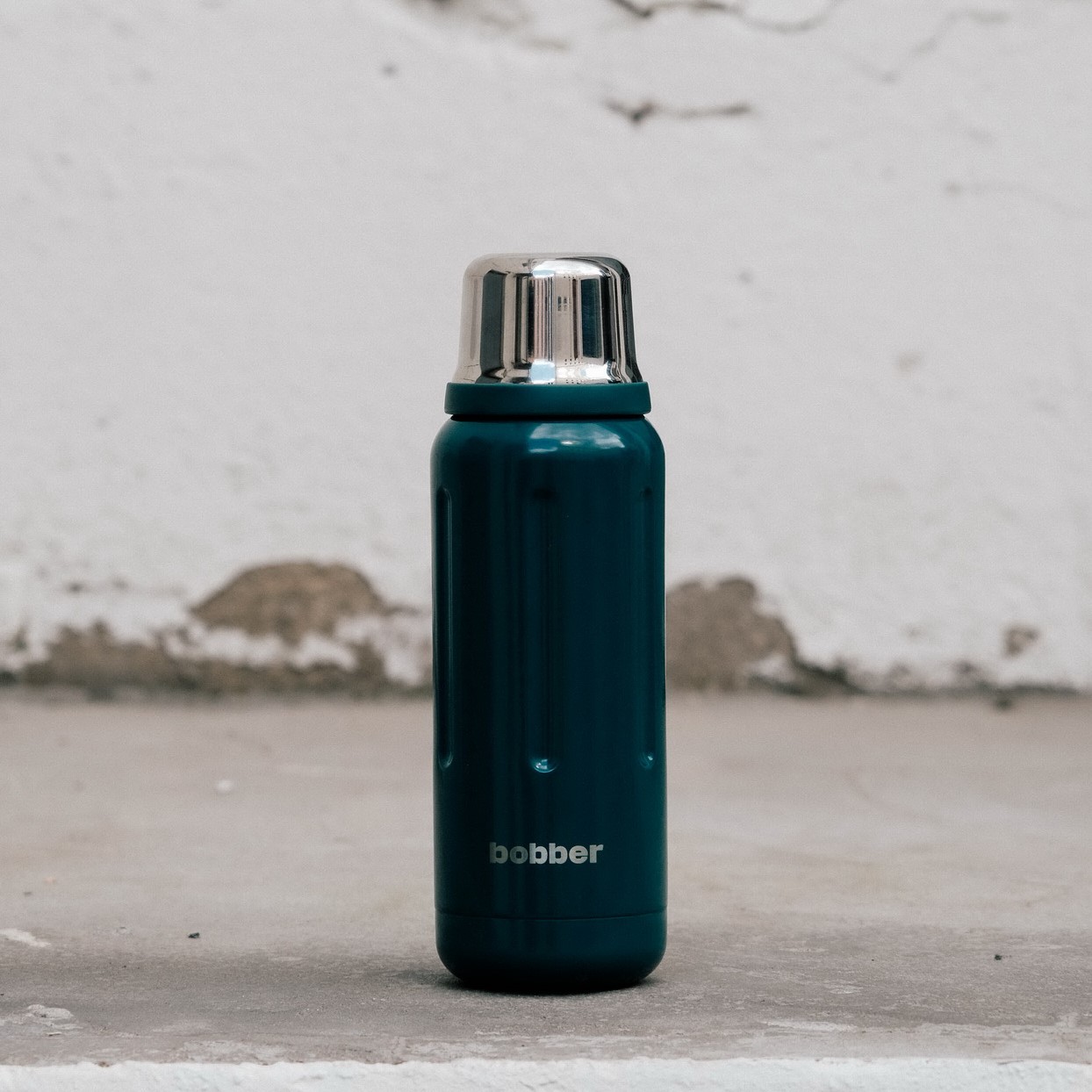 Термос Flask 1 литр для напитков Bobber Flask темно-бирюзовый - фото 3