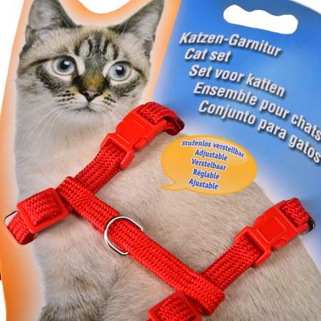 Шлейка для кошек Nobby Красная 72218-01