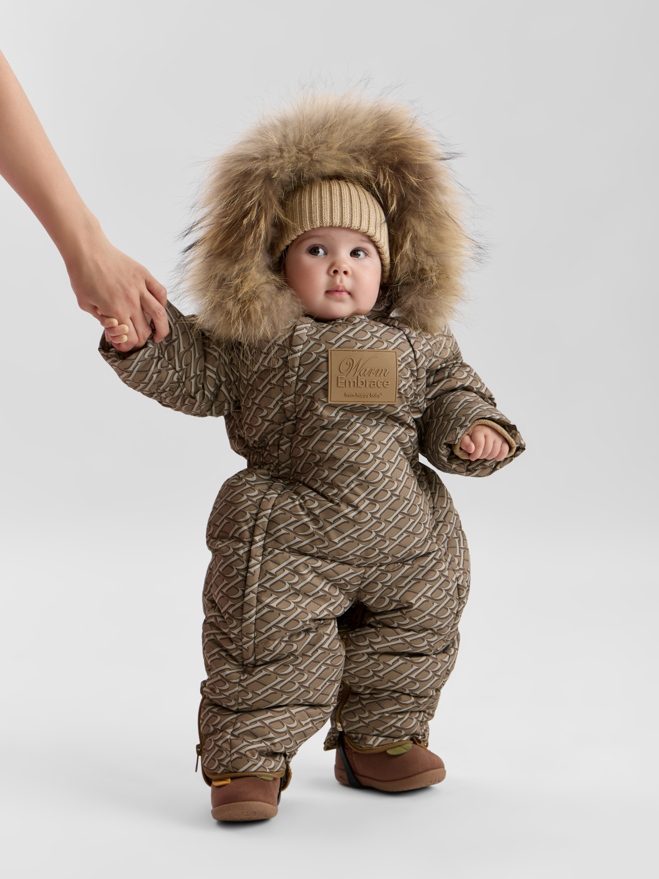 Комбинезон-трансформер Happy Baby 89144-0_beige (letters) - фото 5