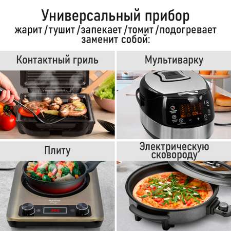 Электрогриль 2 в 1 CHEF PRO CF-MC900A
