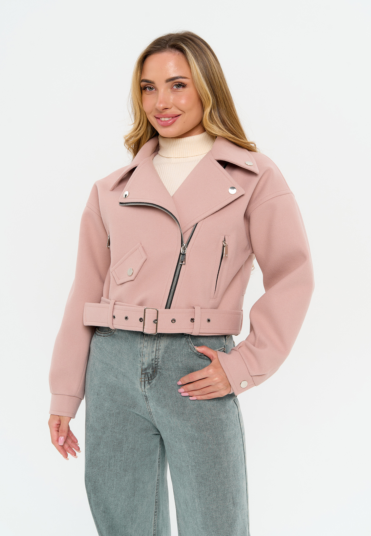 Куртка Stylish AMADEO AJ-8501-розовый - фото 3