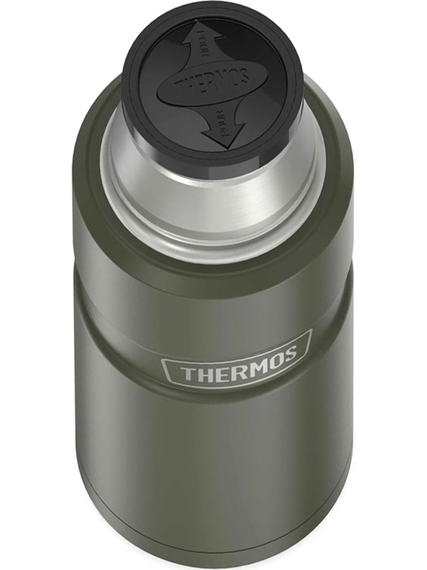 Термос для кофе чая 470 мл THERMOS KING-2000 хаки – нержавеющая сталь герметичный тепло/холод 12/24 часа - фото 9