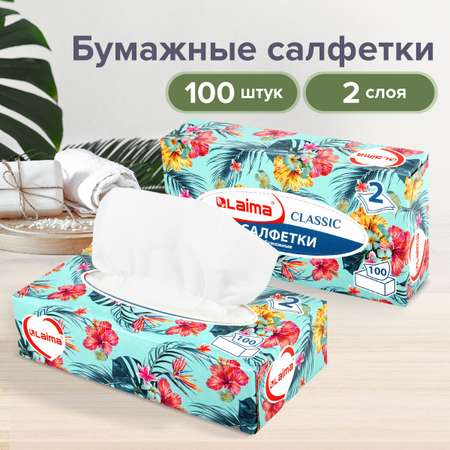Бумажные салфетки Лайма 100 шт.