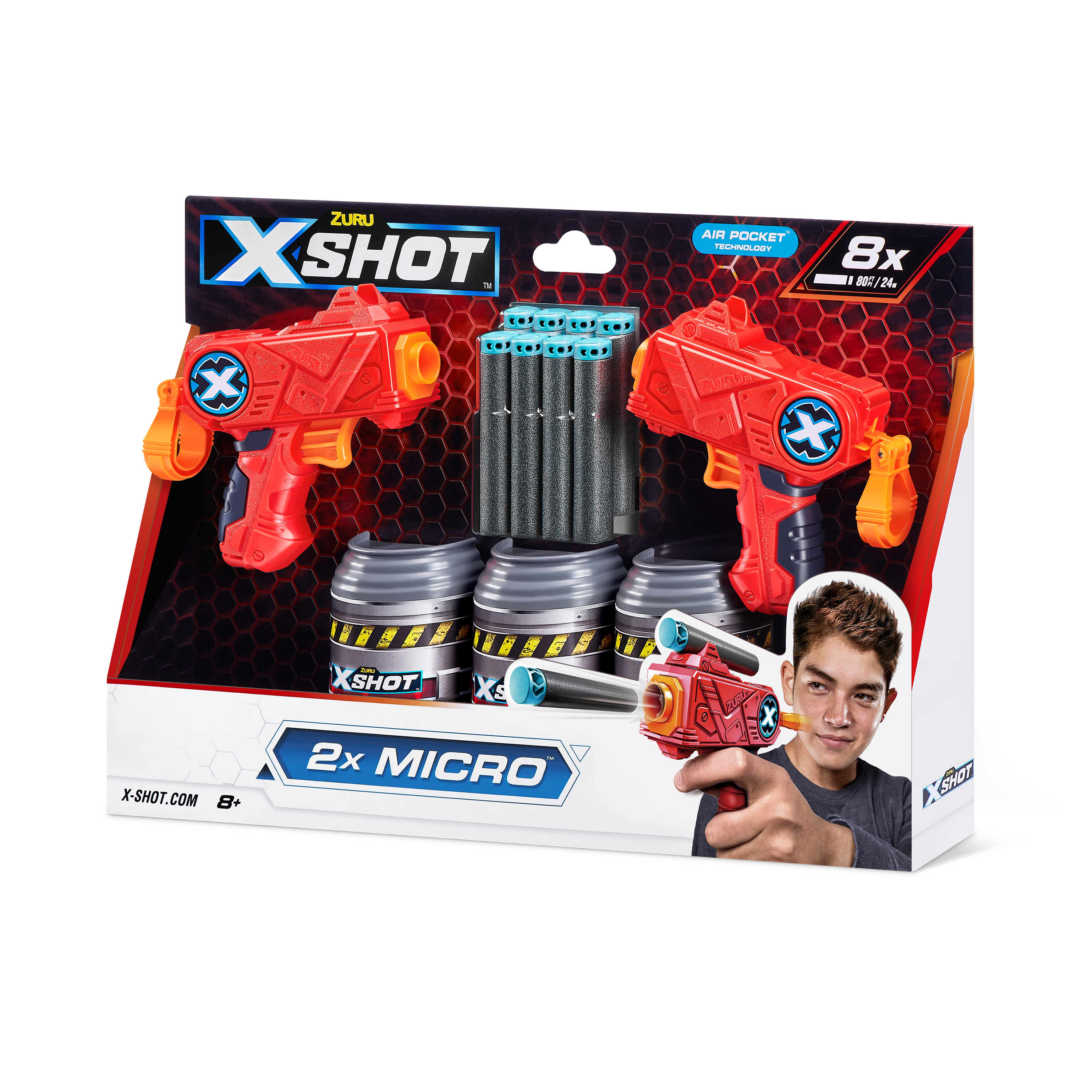 Бластер Zuru XSHOT  Excel Эксель микро 2 бластера - фото 10