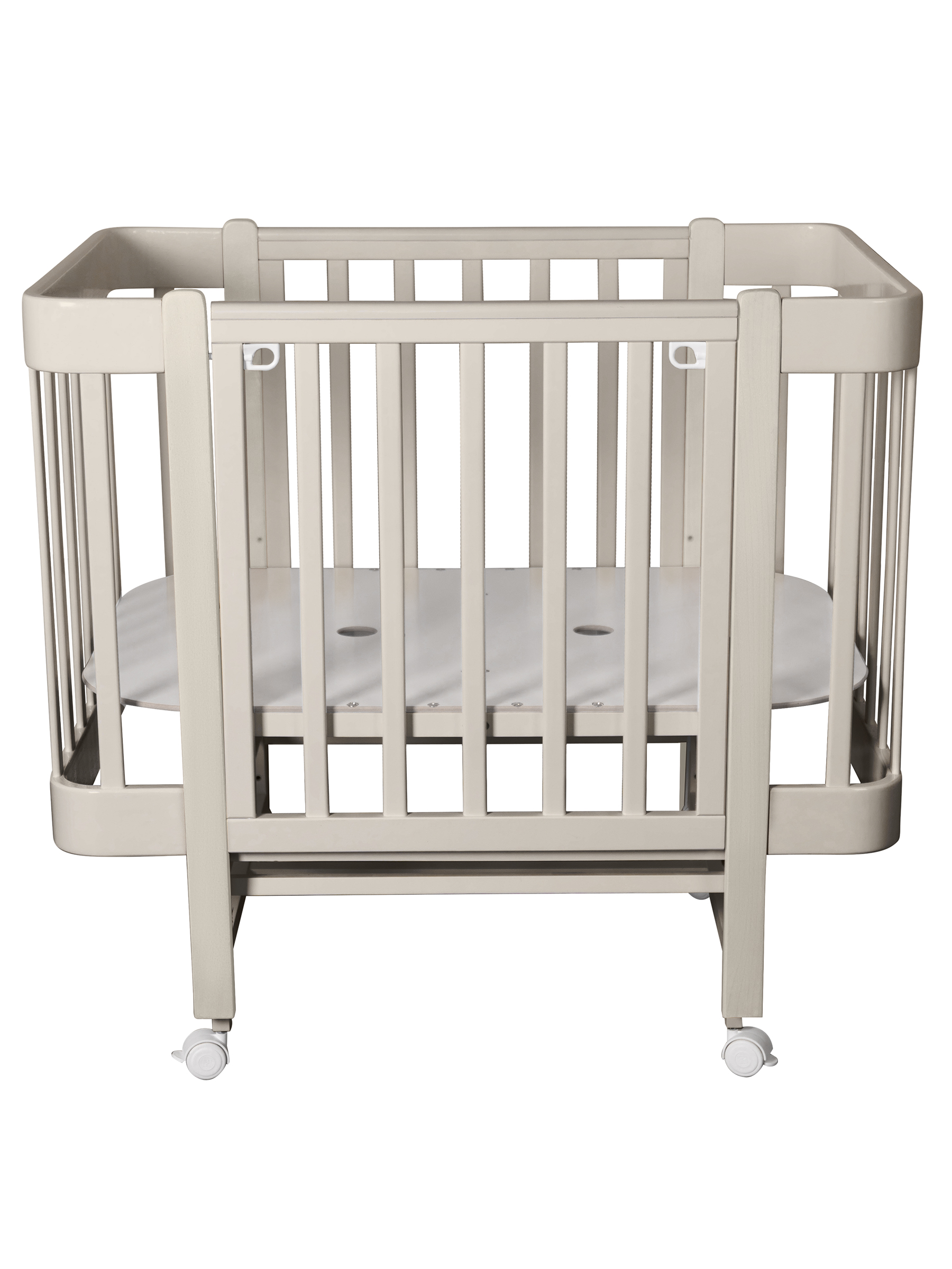 Детская кроватка Ingo Tiny кашемир-кашемир, продольный маятник - фото 9