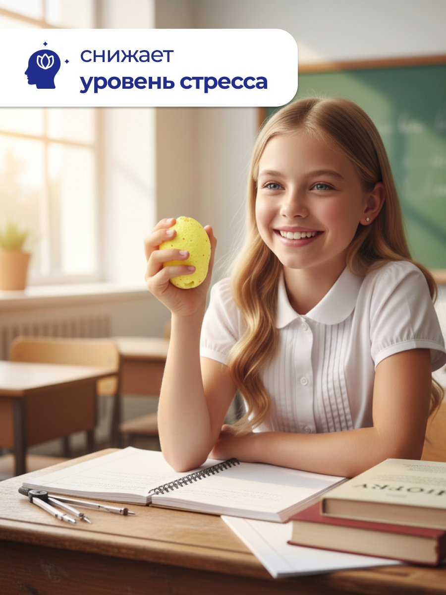 Игрушка-антистресс iLikeGift сквиш Динозавр в яйце желтый - фото 3