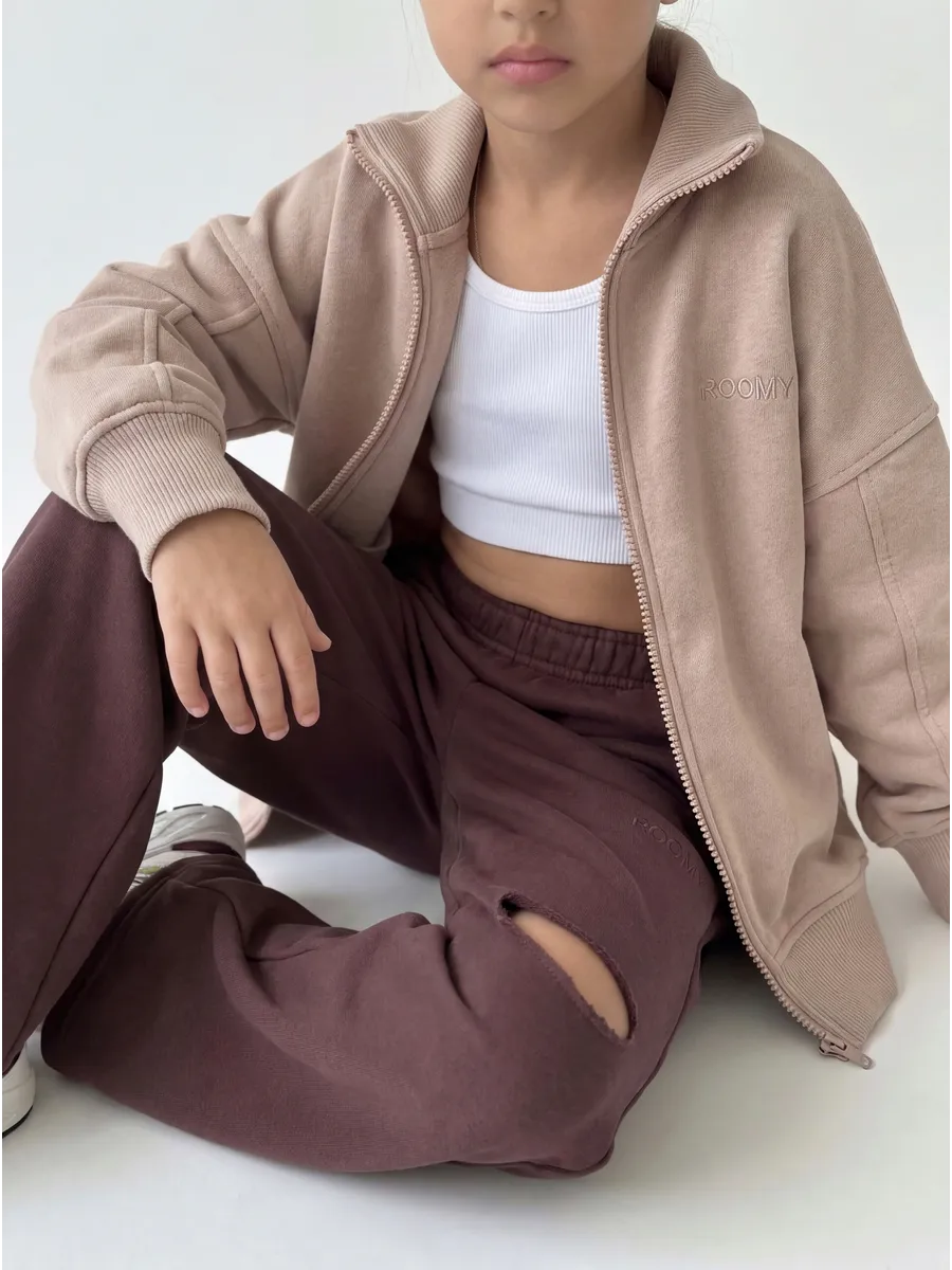 Брюки ROOMY ESSENCE STREETjog/brown - фото 11