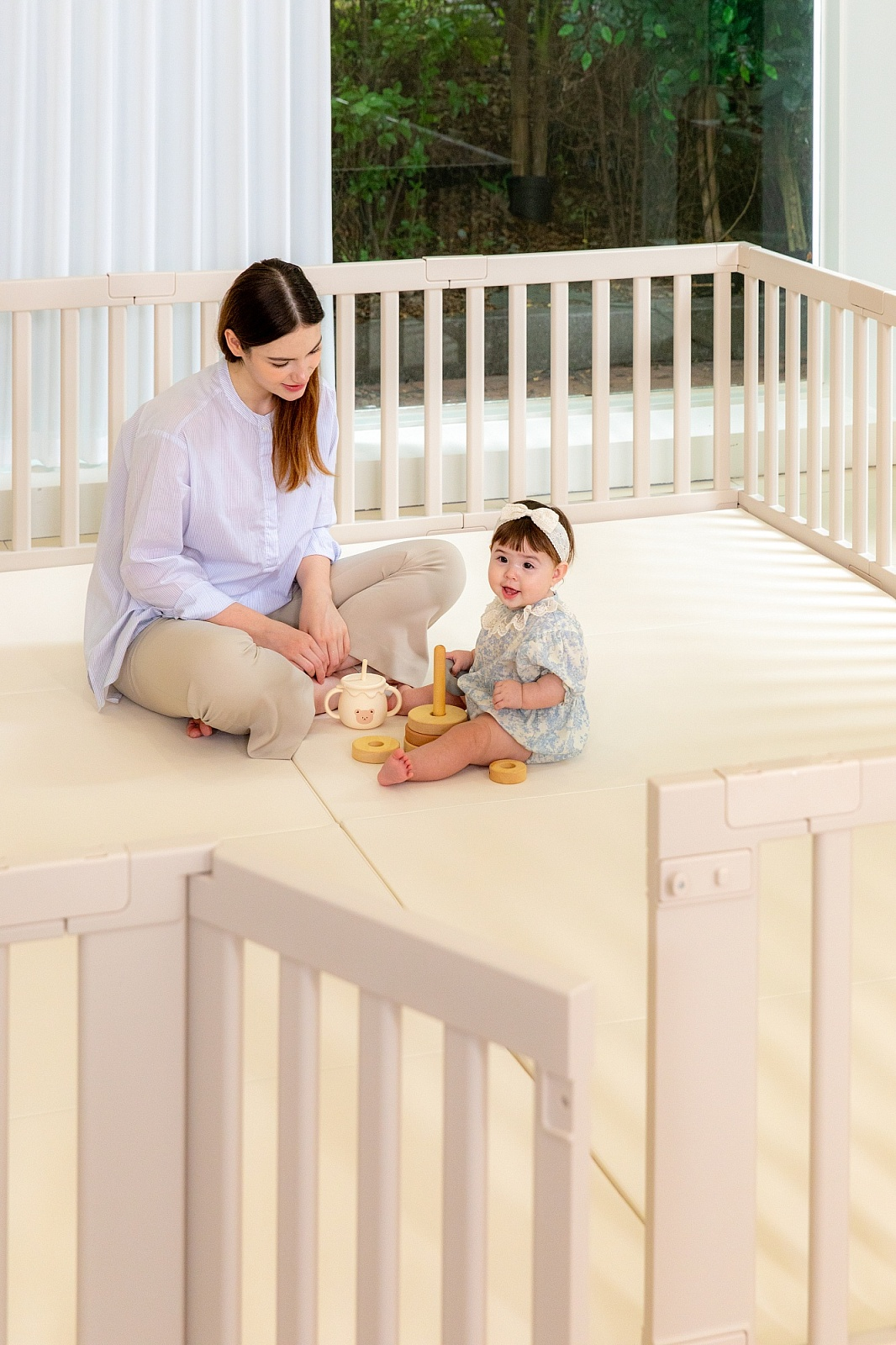 Манеж ширма Parklon бежевый DGBF-M-BG - фото 14