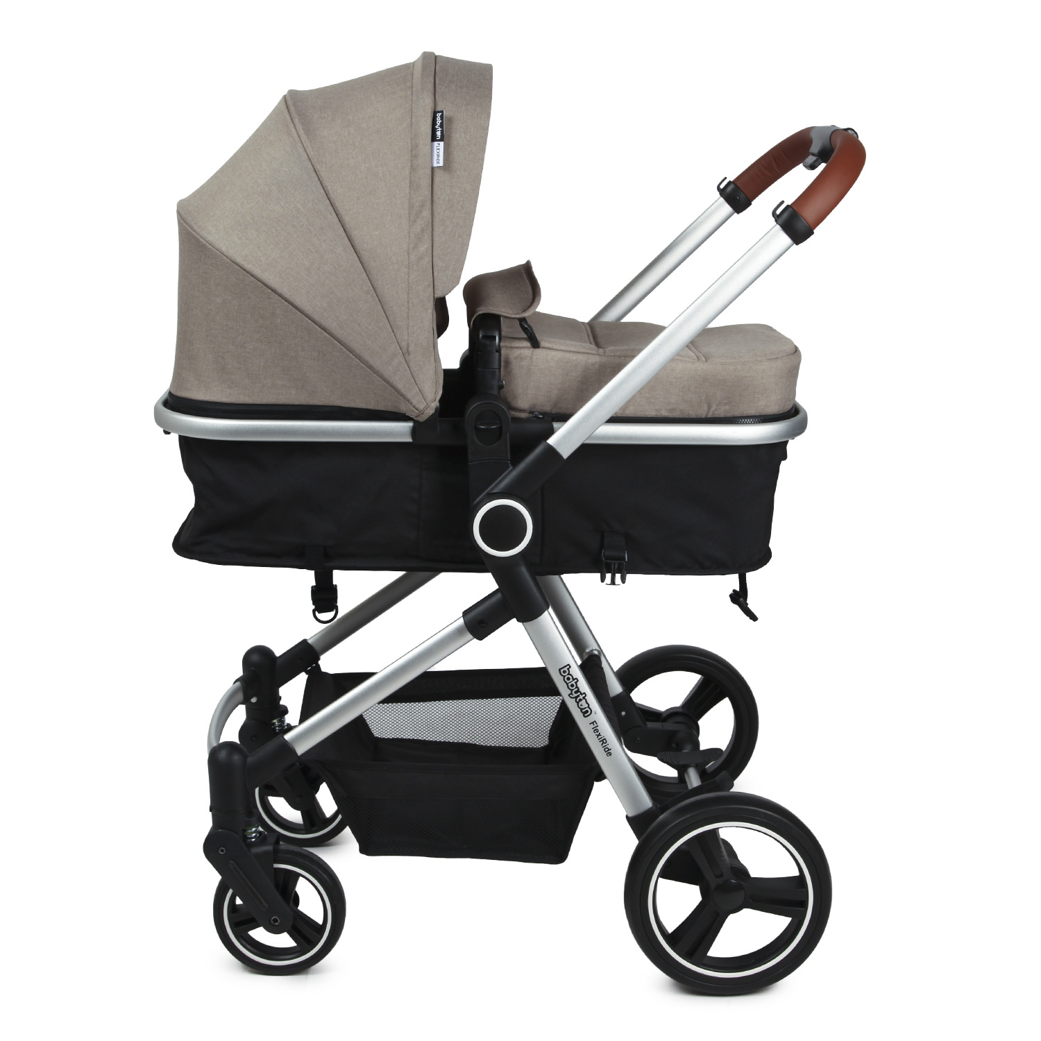 Коляска 3в1 Babyton Flexi Ride Black-Beige - фото 10
