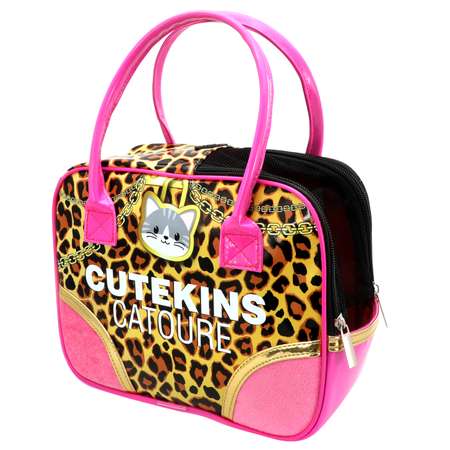 Игрушка мягкая CUTEKINS Кошечка в сумке 35044