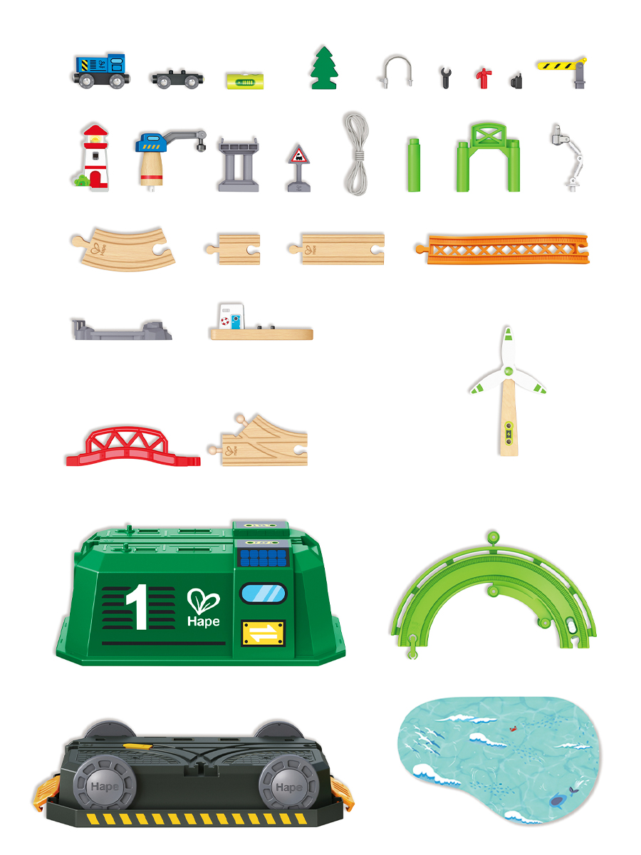 Набор железнодорожный Hape E3885_HP - фото 10