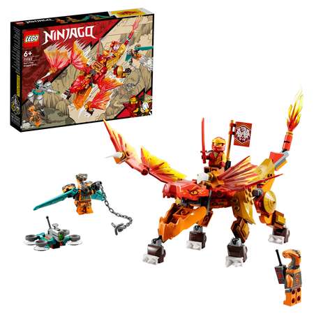 Конструктор LEGO NINJAGO Огненный дракон ЭВО Кая блочный