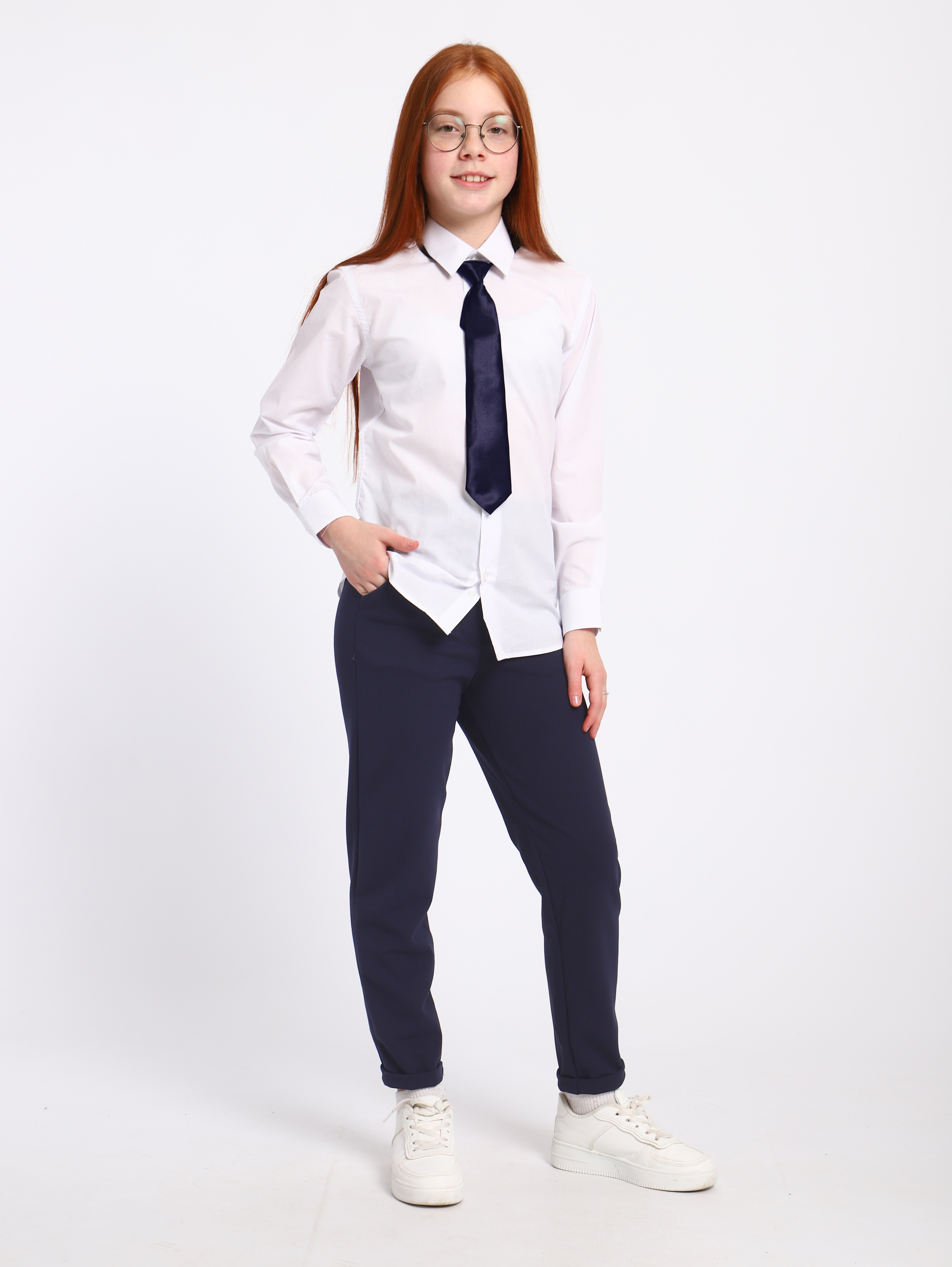 Брюки ЛАДОШКИ Брюки Мира синий - фото 7