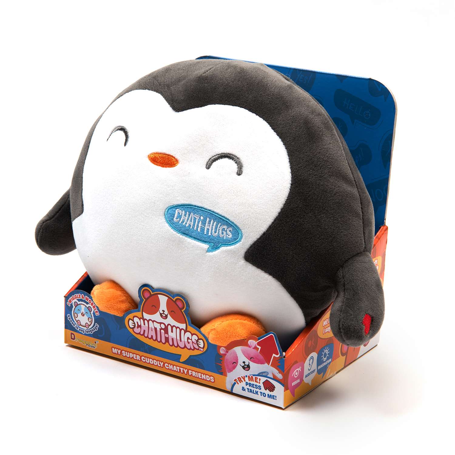 Игрушка мягкая Chati-Hugs пингвин Пингвин 21.59 см - фото 3