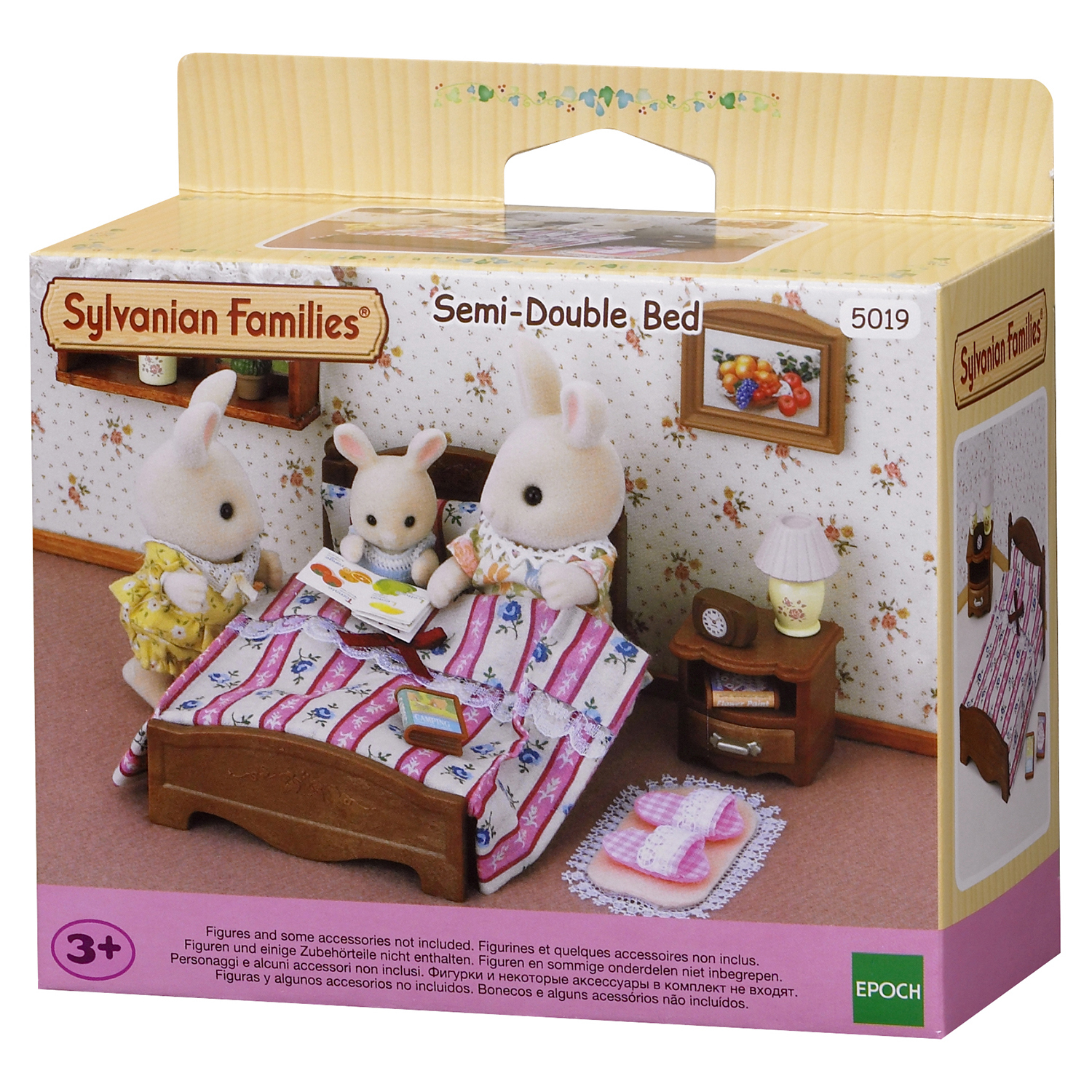 Игровой набор Sylvanian Families Большая кровать и тумбочка - фото 2
