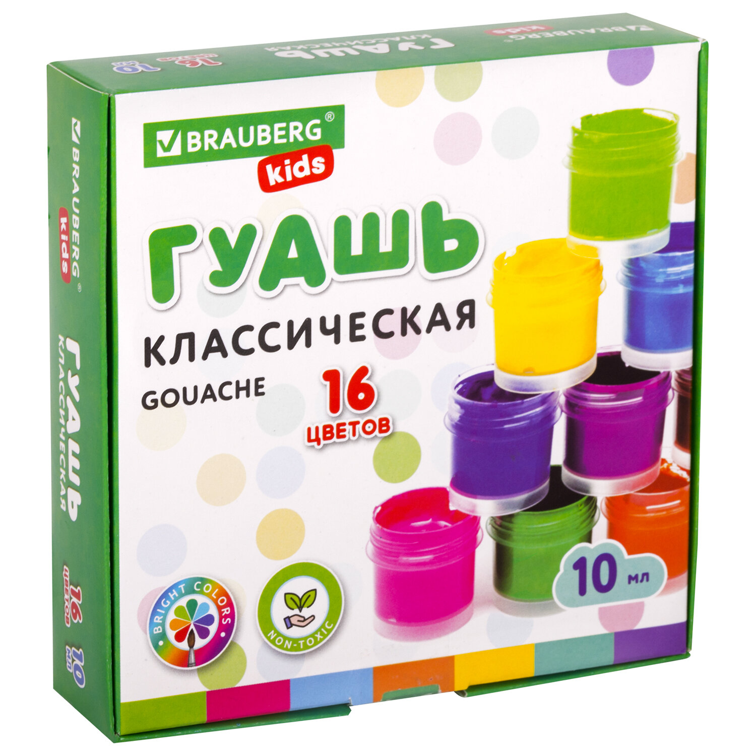 Краски гуашь Brauberg 16 цв. - фото 3