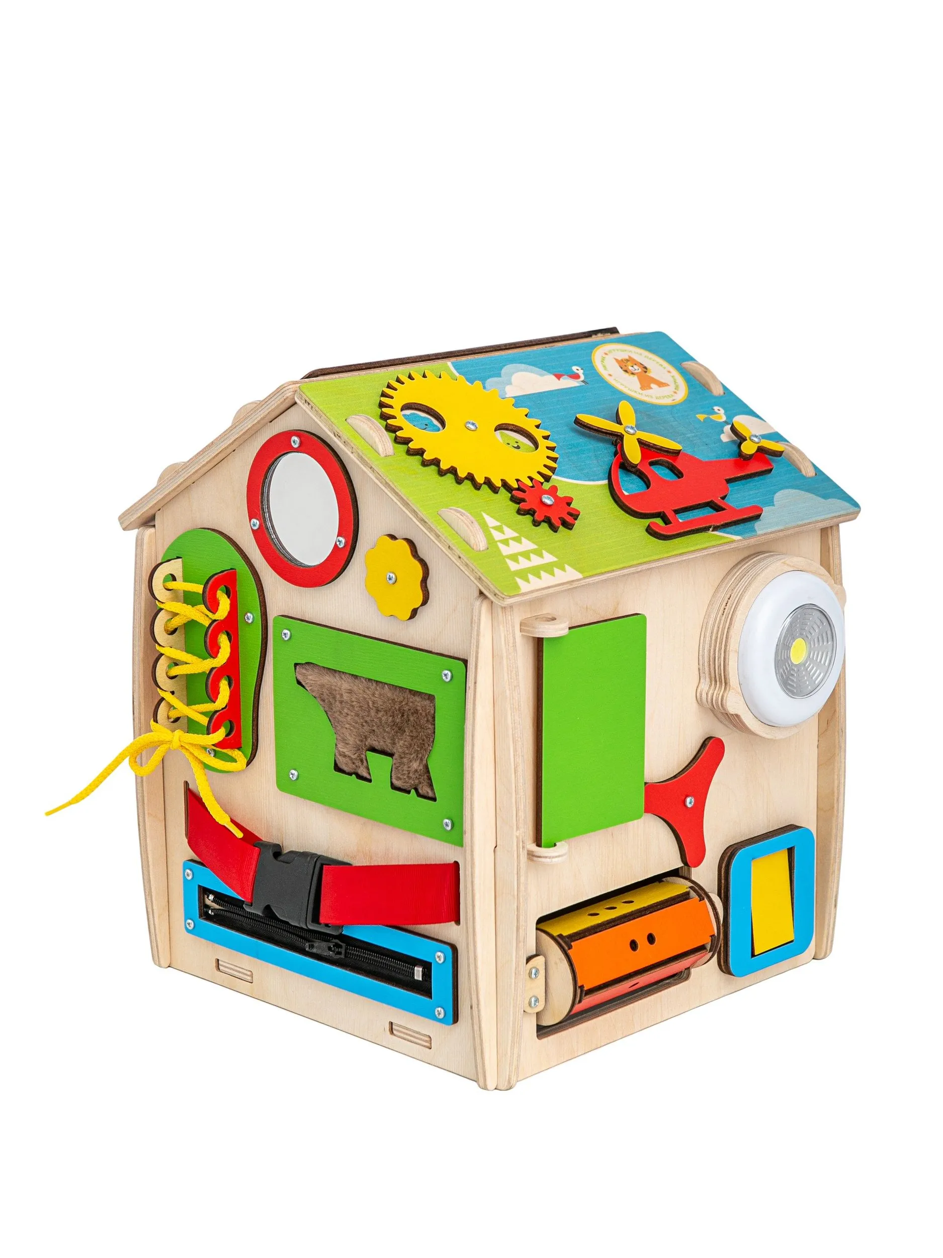 Игрушка Mag Wood бизиборд Кручу-верчу - фото 3