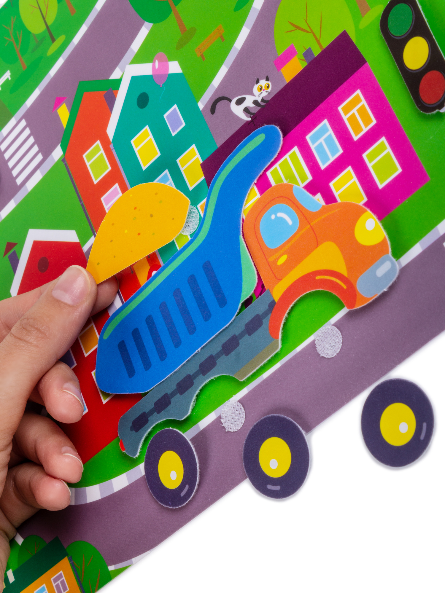 Игра развивающая Дрофа-Медиа Игра с липучками. Транспорт. Конструктор 4252 - фото 4