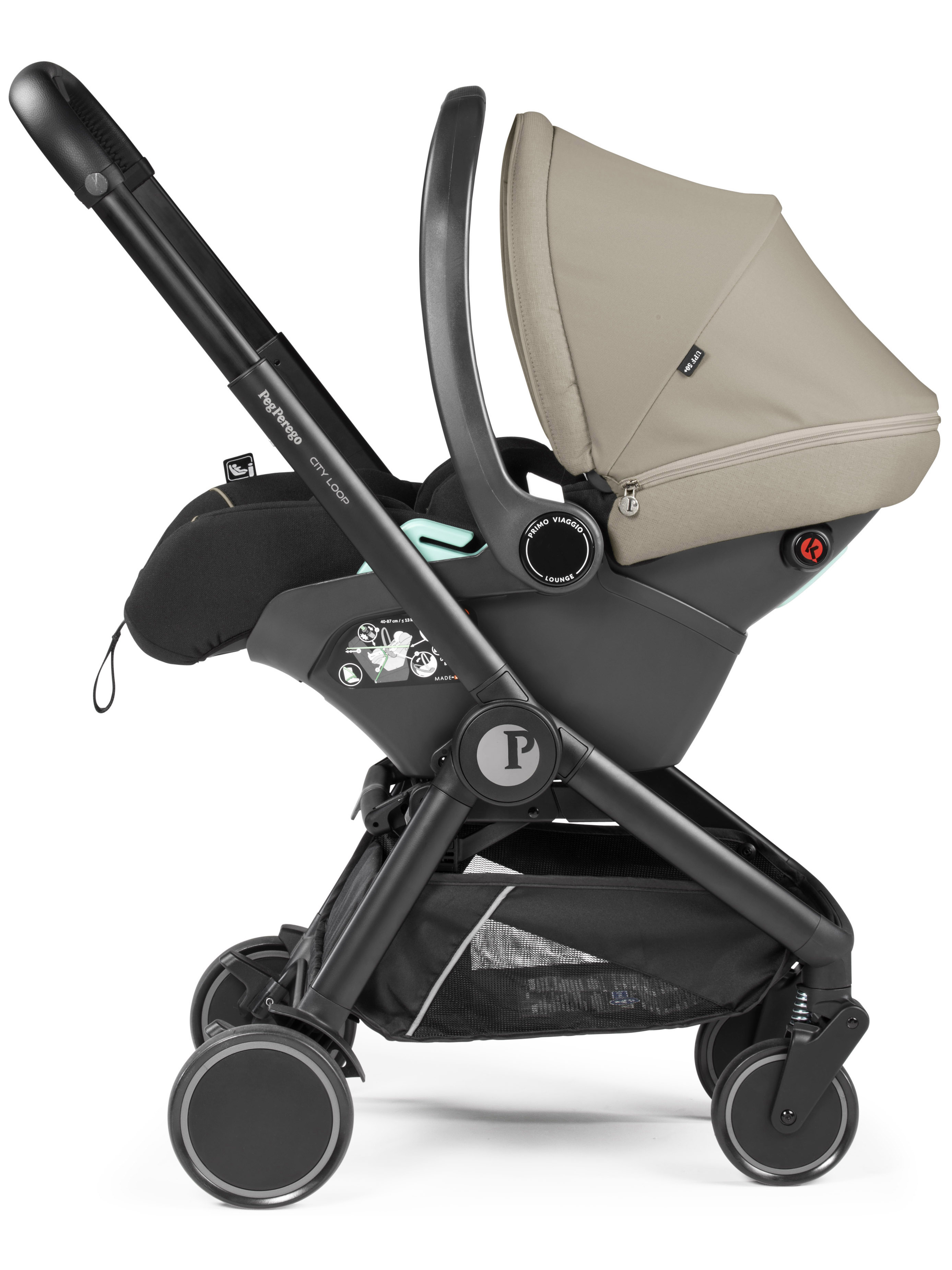 Автокресло Peg-Perego Lounge 0 (0 -13 кг) бежевый - фото 7