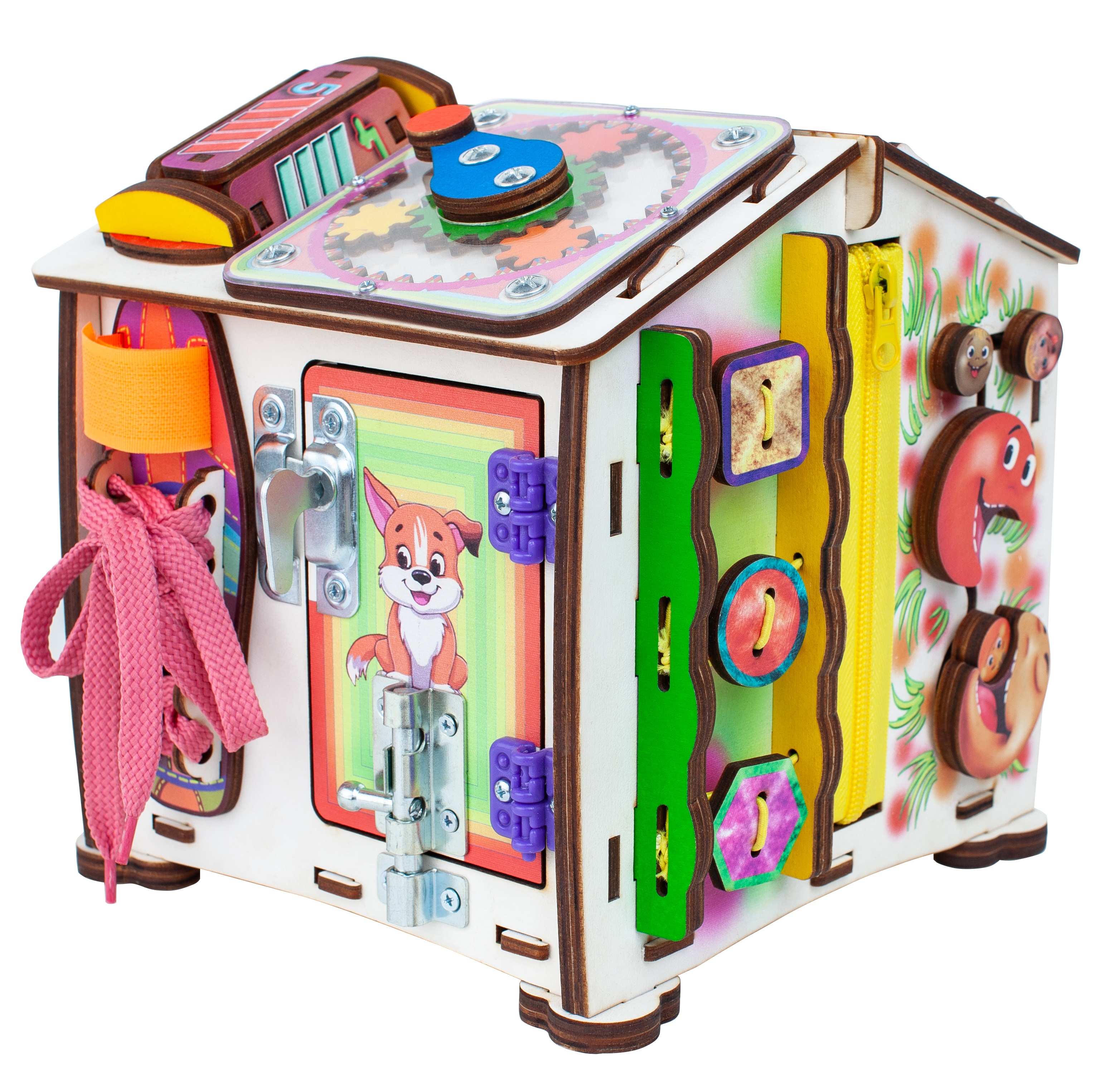 Игрушка Jolly Kids бизиборд Домик - фото 8