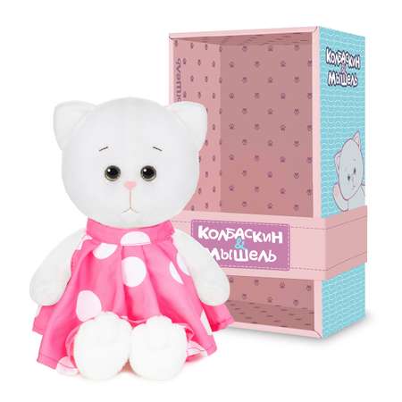 Игрушка мягкая Колбаскин и Мышель котик Колбаскин&Мышель 20 см