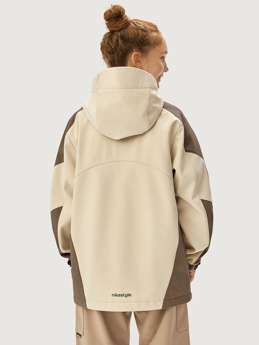Ветровка NIKASTYLE 4л15426 кешью/кофе - фото 5