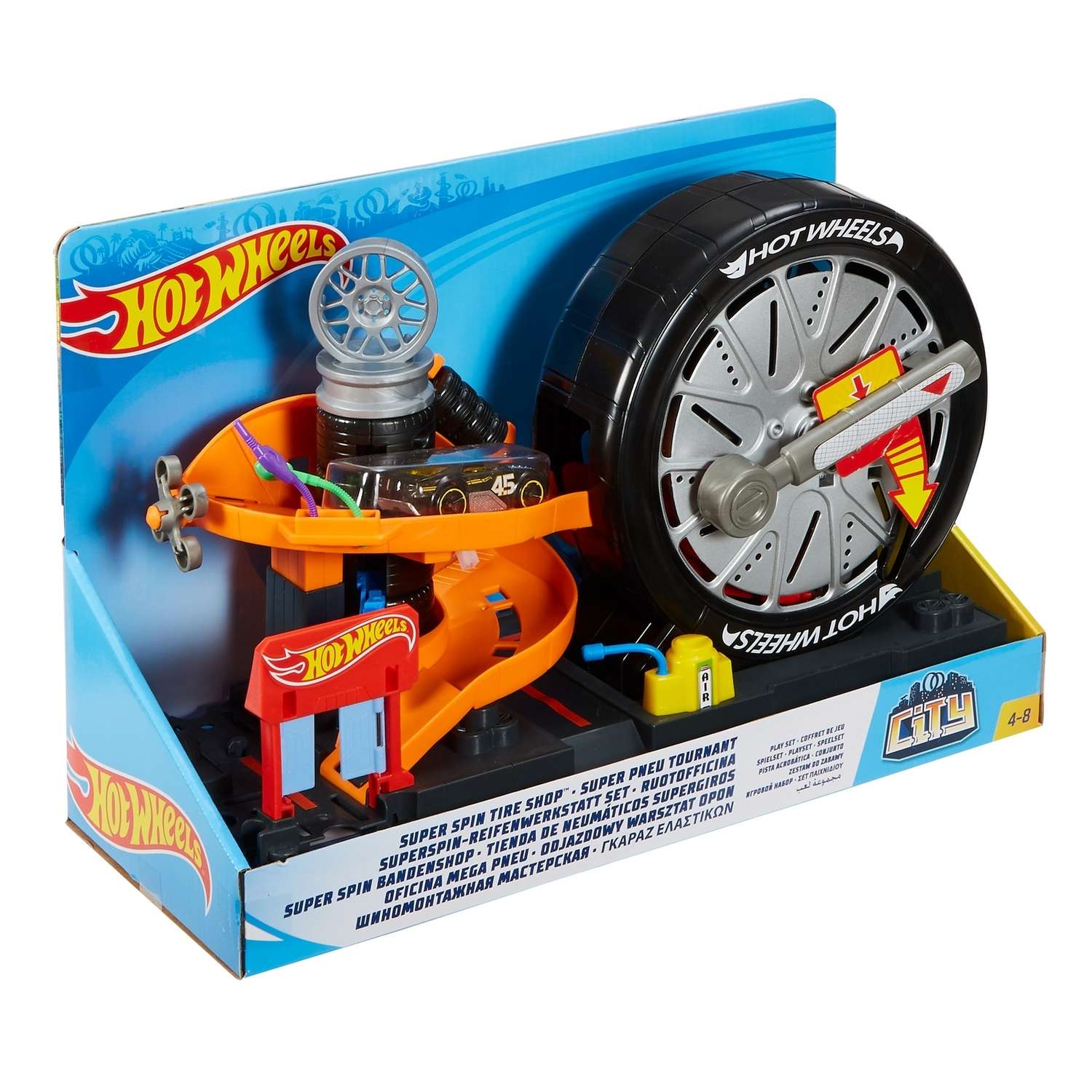 Трек Hot Wheels Магазин вращающейся шины с пусковой установкой FNB15 - фото 4