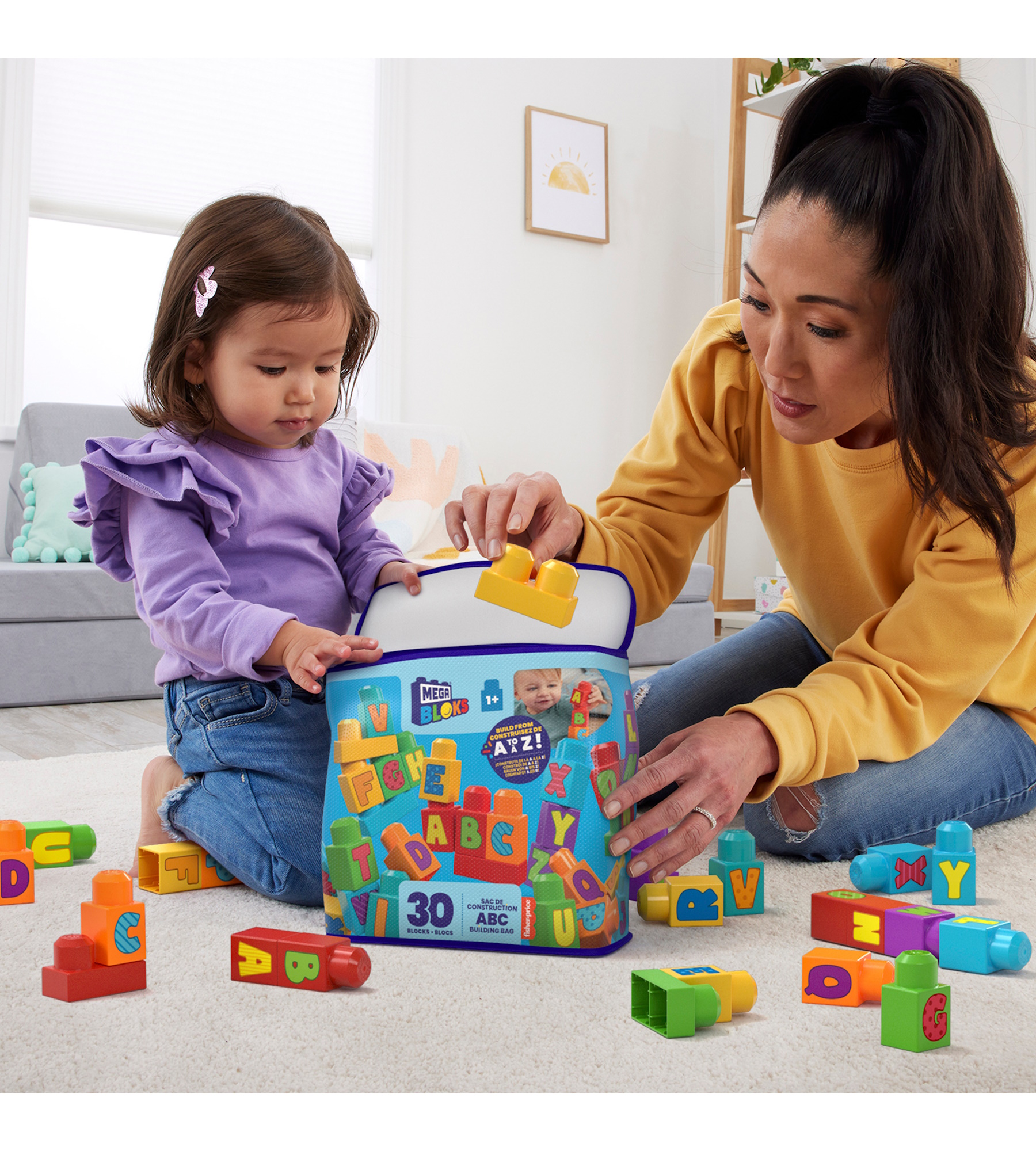 Конструктор Mega Bloks Первостроители мягкий 30 дет. - фото 6
