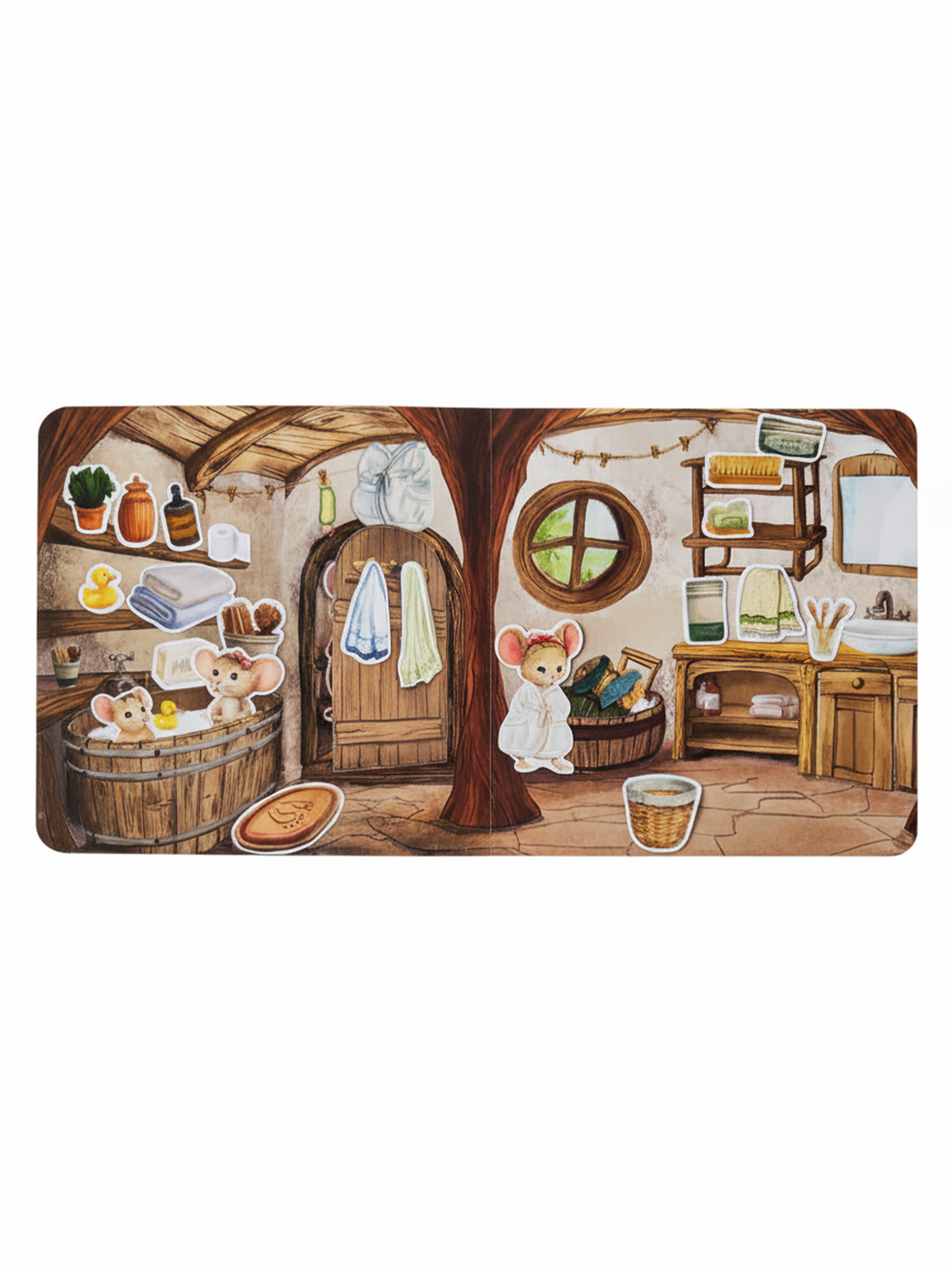 Настольная игра DvaDdomiki Книга-домик. Семья мышек - фото 8