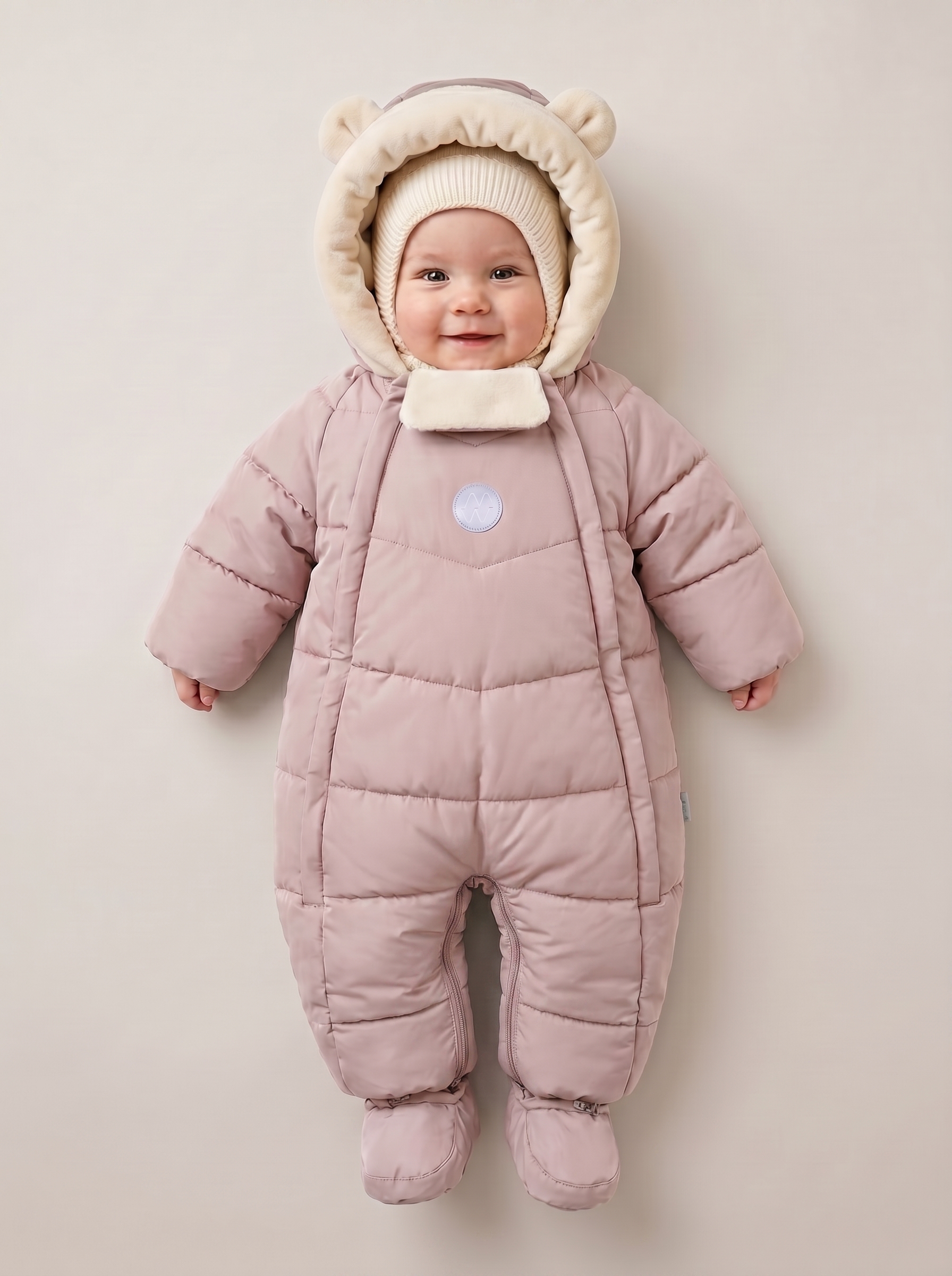 Комбинезон NIKASTYLE 8з0126 пудра - фото 4