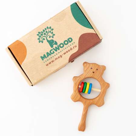 Игрушка Mag Wood погремушка Мишутка