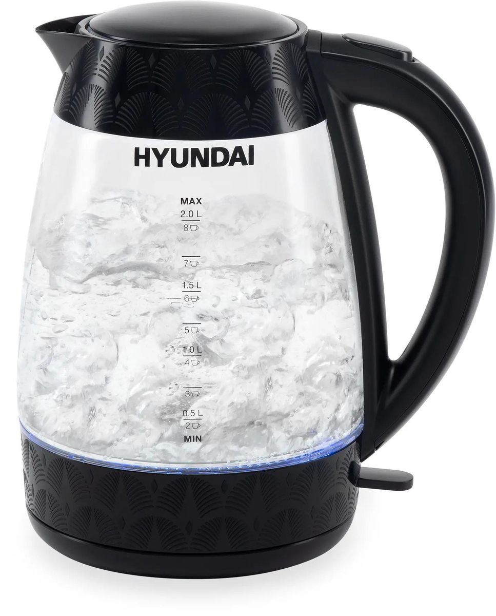 Чайник электрический HYUNDAI Huk-G4505 2200Вт черный - фото 10