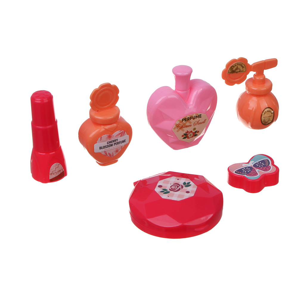 Игрушка Игроленд бижутерия, фен, косметика, маникюрный набор, инструменты, туалетный столик - фото 11