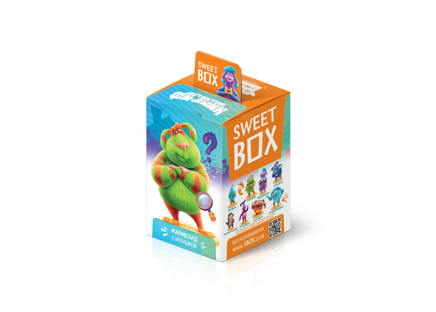 Мармелад с подарком в коробочке Sweet box Детектив Финник 10г - фото 1