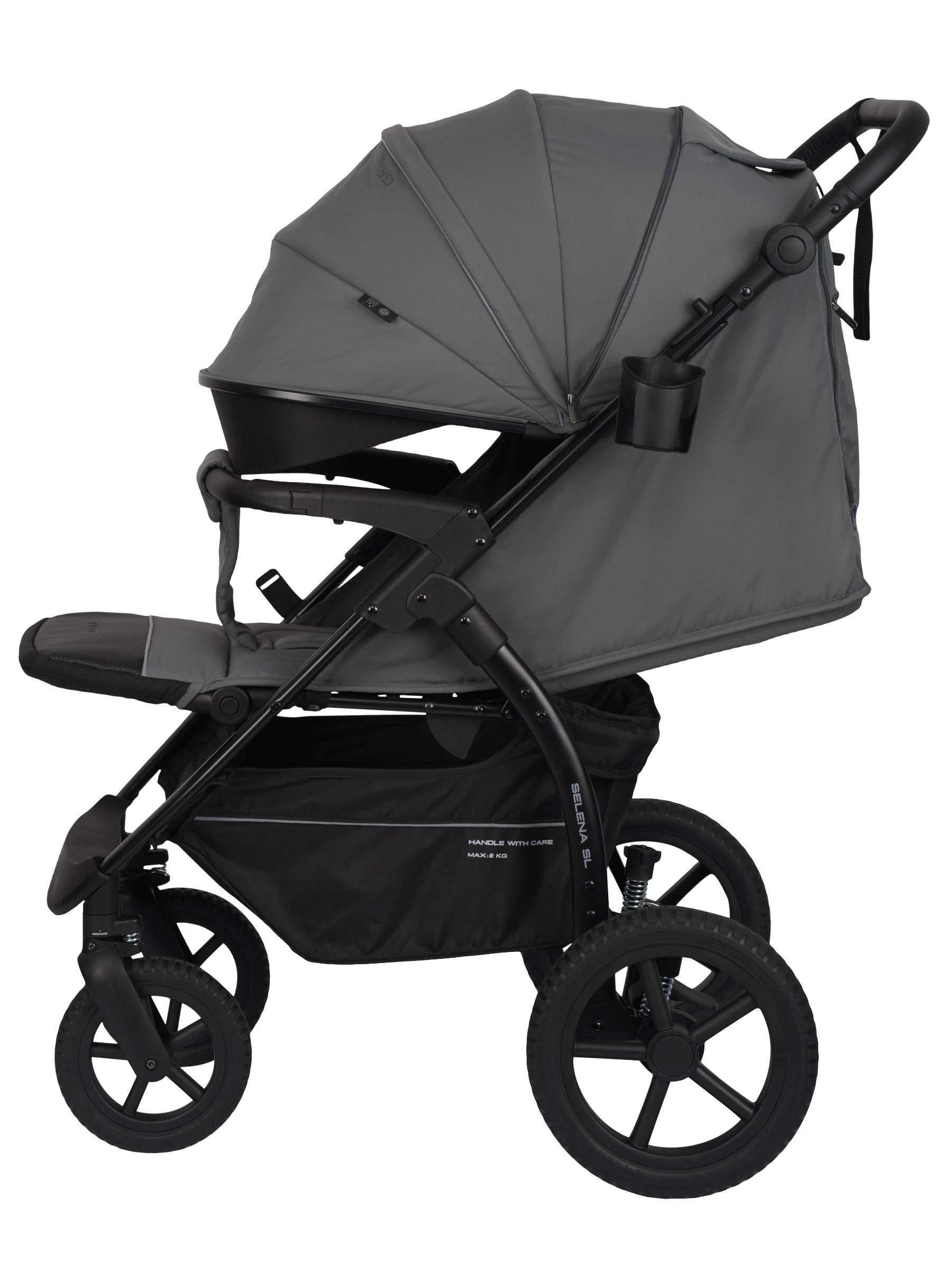 Коляска прогулочная JOVOLA Selena SL, всесезонная серый - фото 20