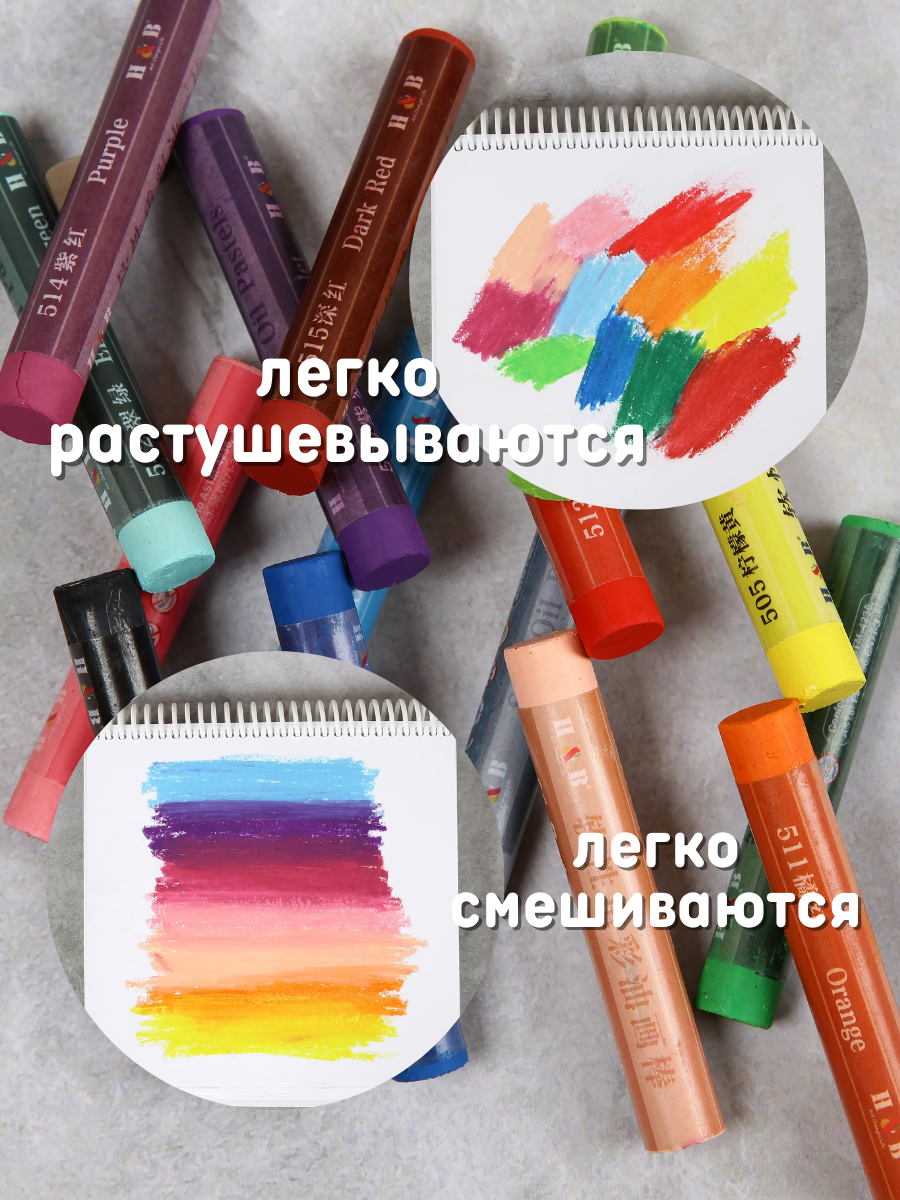 Пастель масляная CMGS 24 шт. - фото 14