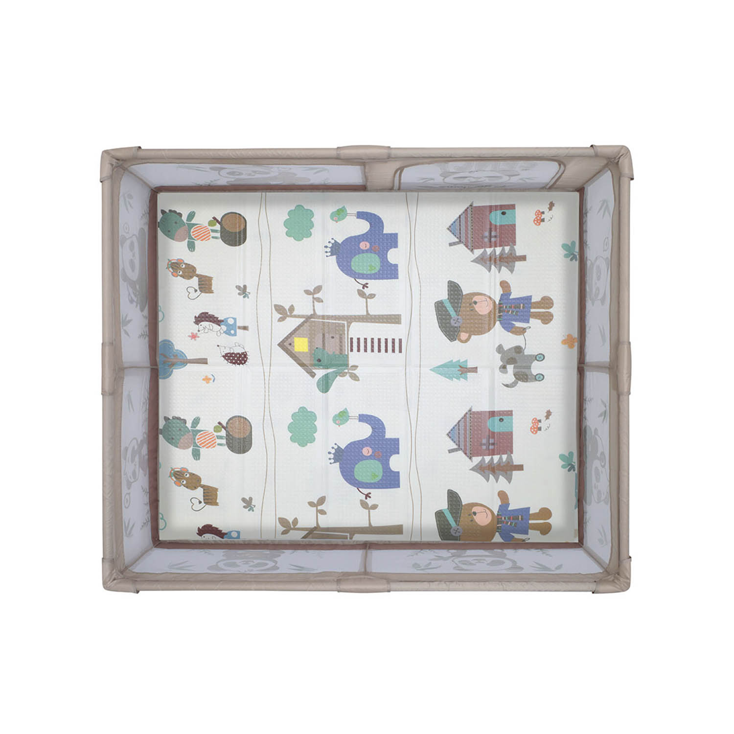 Манеж BabyCare Fancy 120х160 YP01 бежево коричневый - фото 3