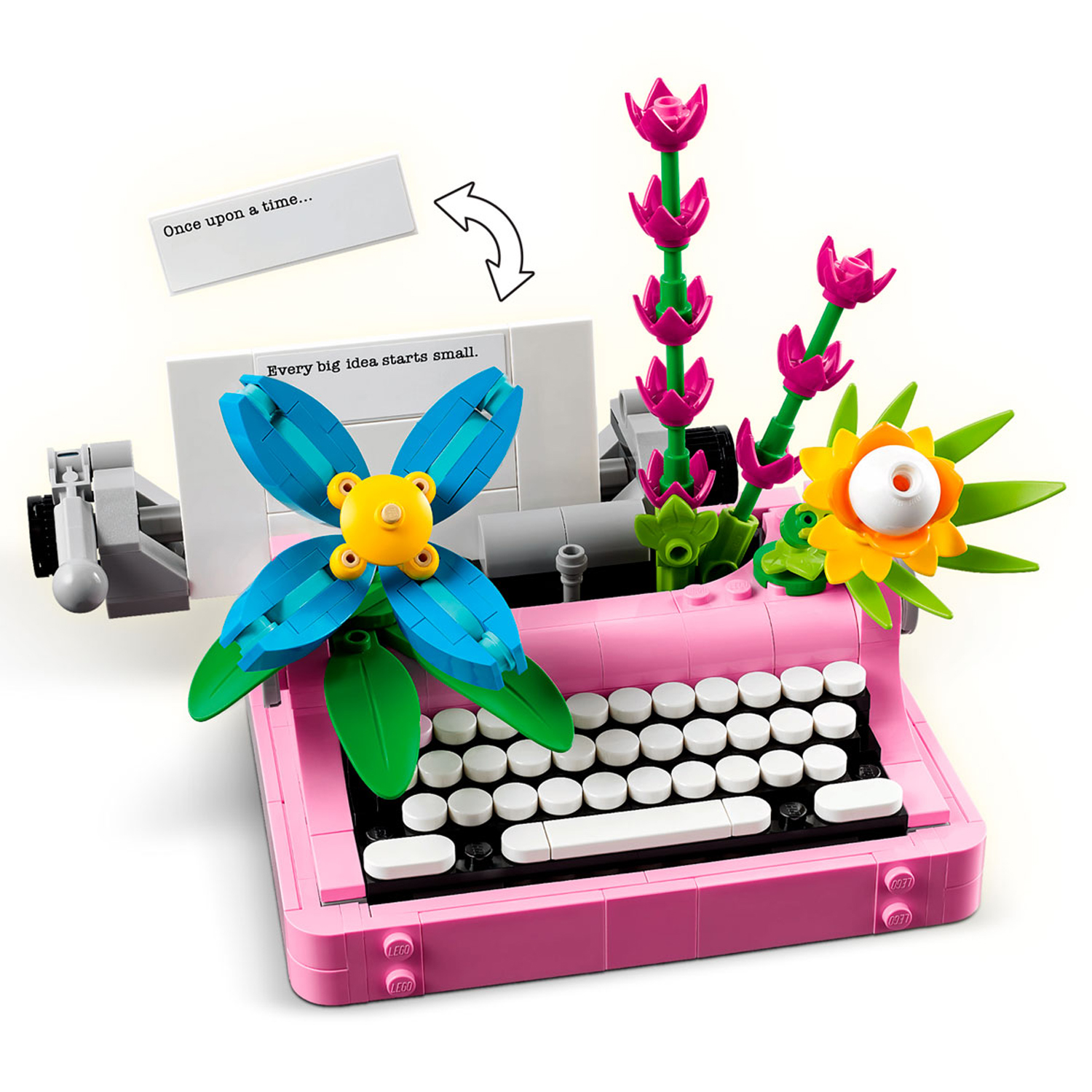 Конструктор LEGO Creator Печатная машинка с Цветами блочный - фото 8