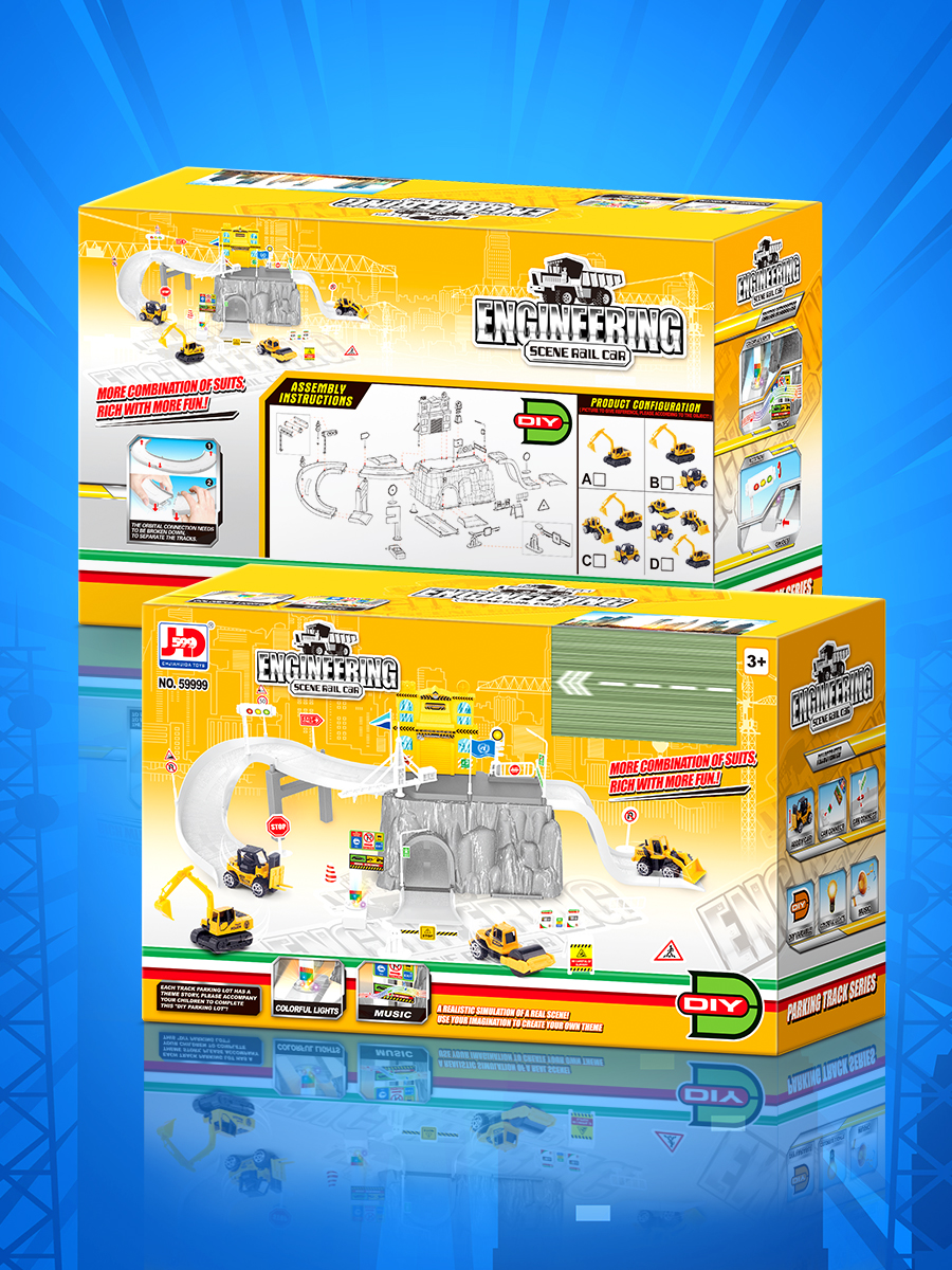 Парковка CHJIAHUIDA TOYS Бункер строителей JHD59999 - фото 4