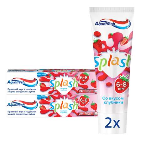 Зубная паста Aquafresh с фтором клубника