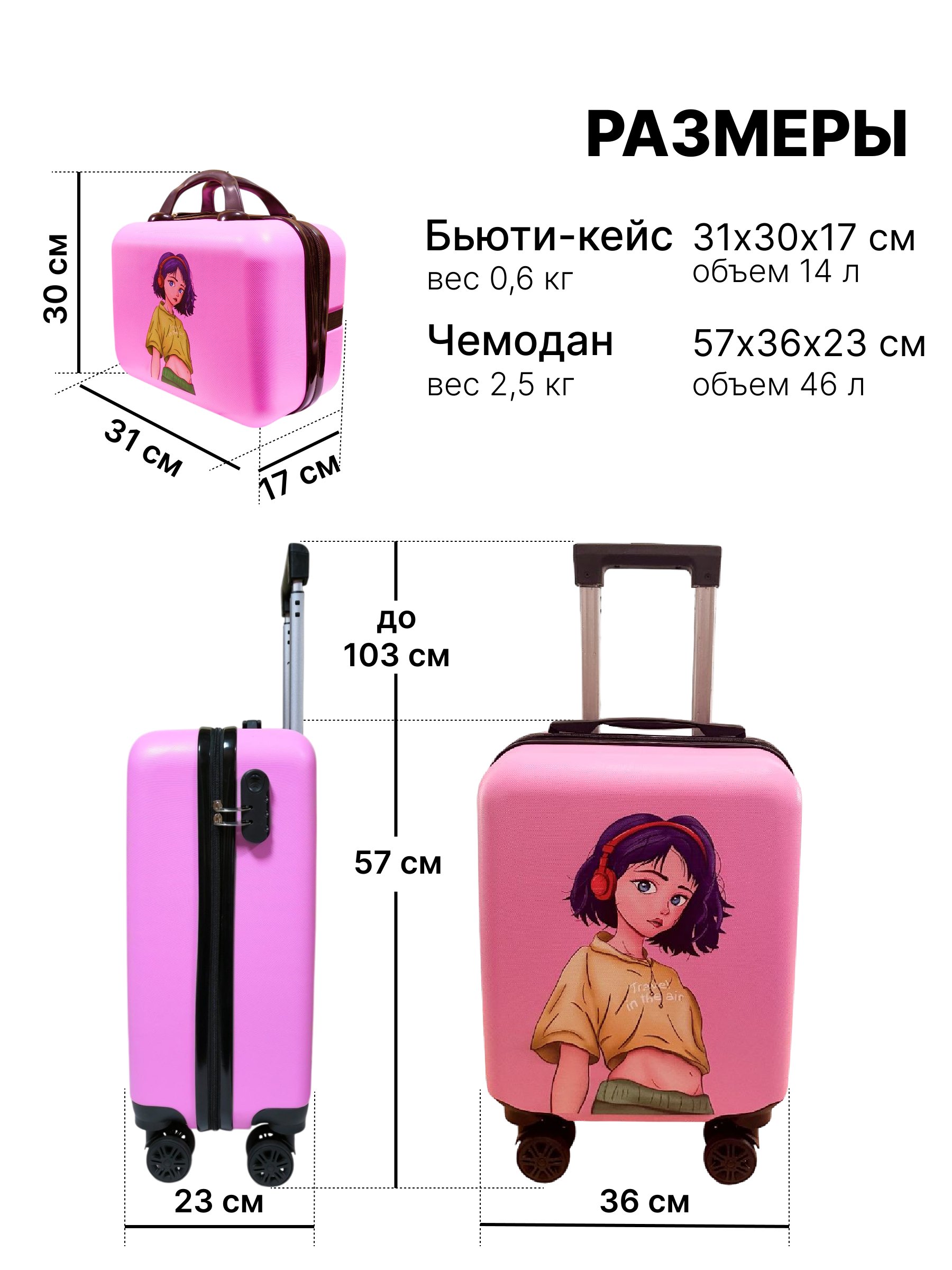 Чемодан LATS Аниме - фото 2