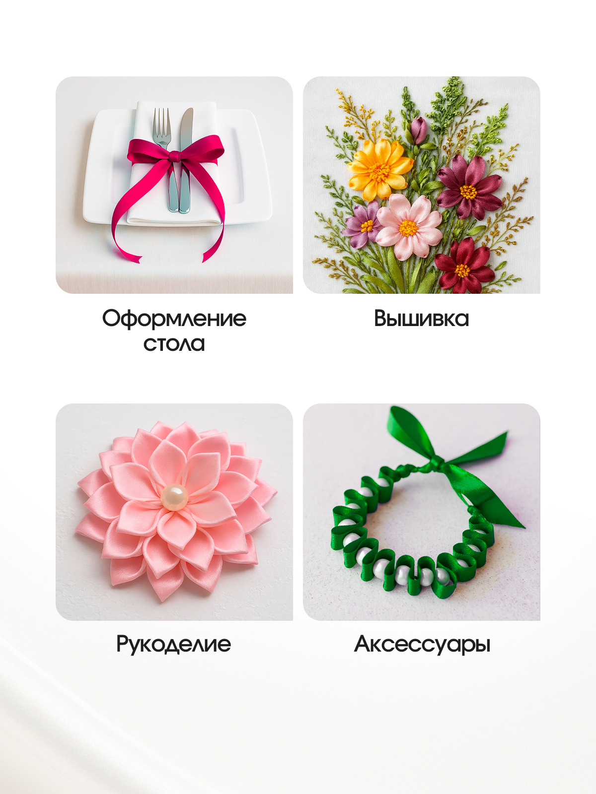 Ленты атласные AXLER тонкие упаковочные набор 10 шт - фото 11