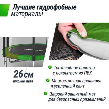 Батут каркасный Simple 8 ft UNIX line Color с внешней защитной сеткой общий диаметр 244 см до 140 кг