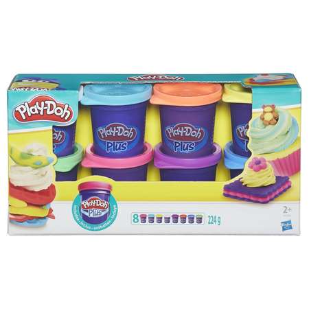 Пластилин Play-Doh PLUS 8 цв.