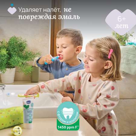 Зубная паста Chicco с фтором Мята