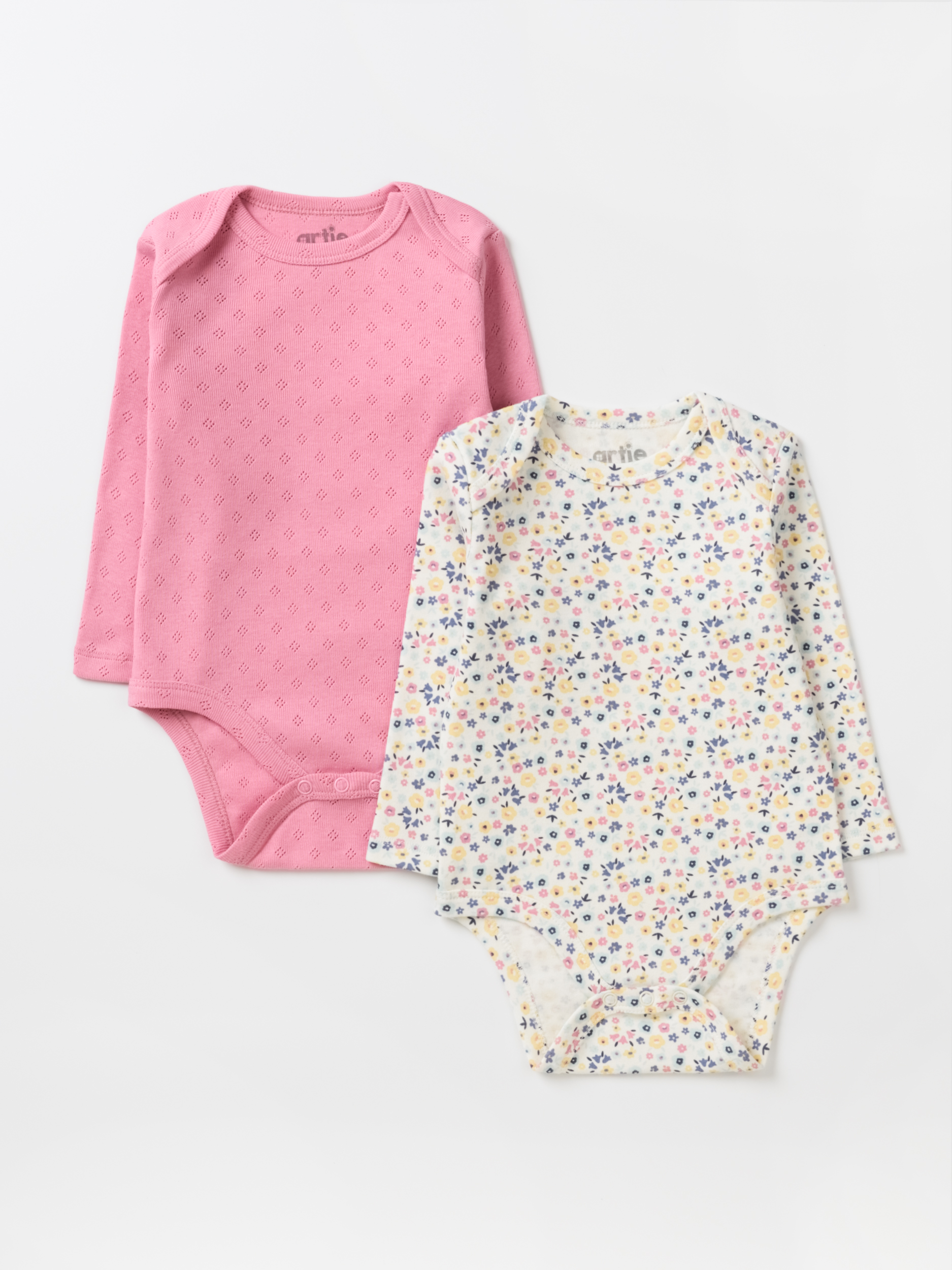 Боди 2 шт artie S25B15BD2-1499D/Молочный-сиреневый - фото 1