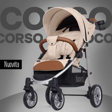 Коляска прогулочная Nuovita Corso бежевый